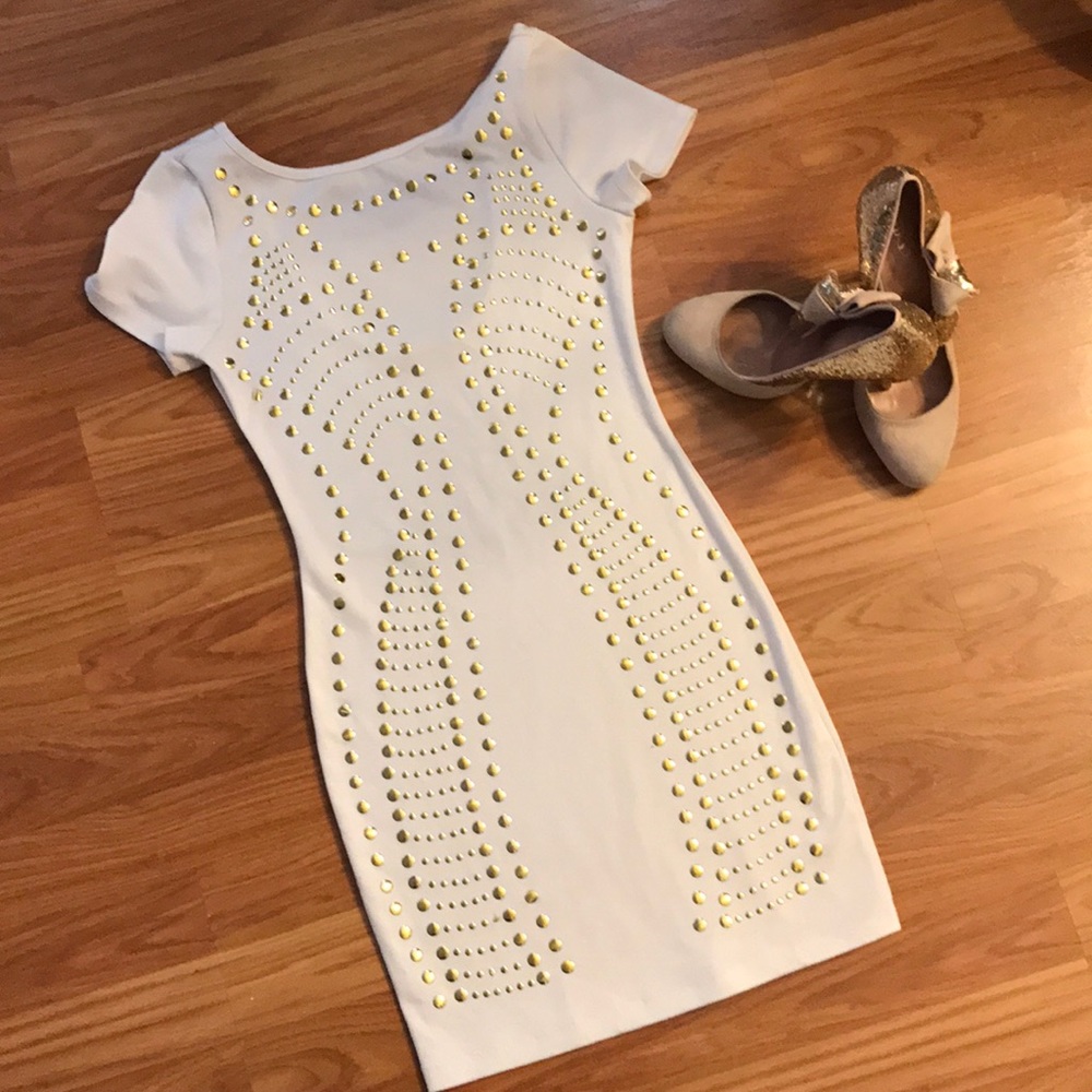 Scoop back mini dress